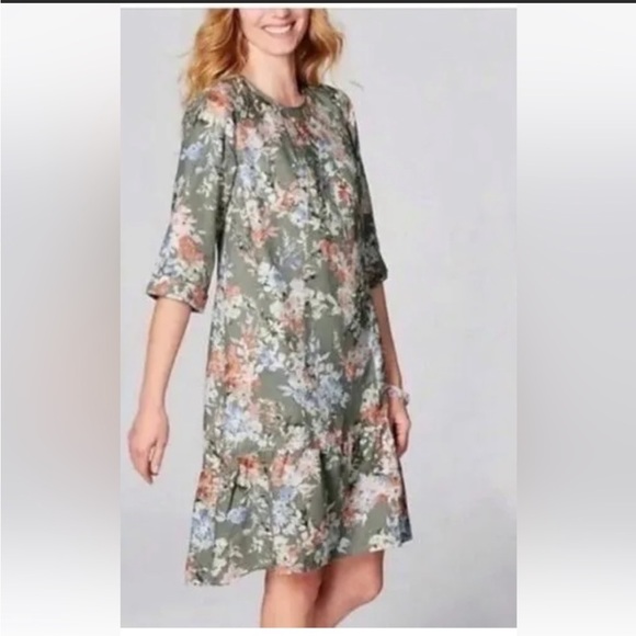 J. Jill Dresses Jjill Love Linen Dress Hilow Aline 34 Sleeves